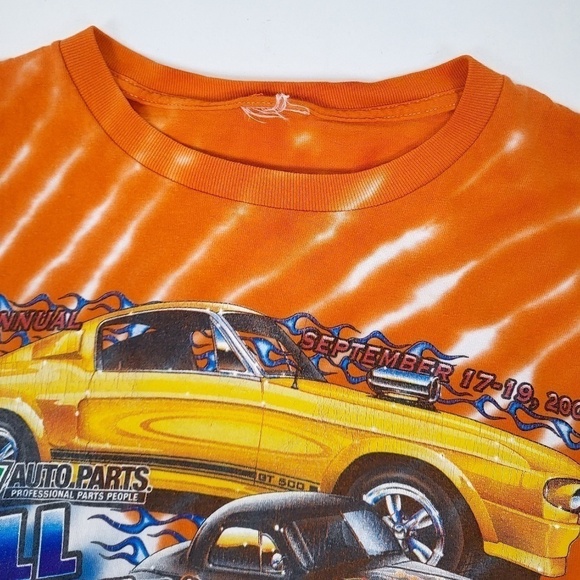 2004 Racing T-Shirt Graphic Tee Tie Dye Short Sleeve Street Muscle Cars Drag - Picture 7 of 10